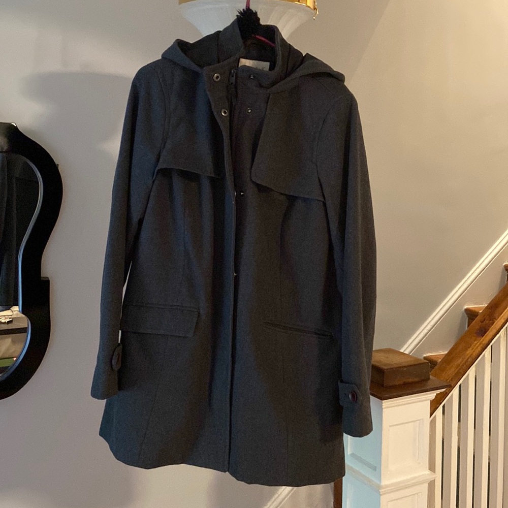 A new day hooded wool coat